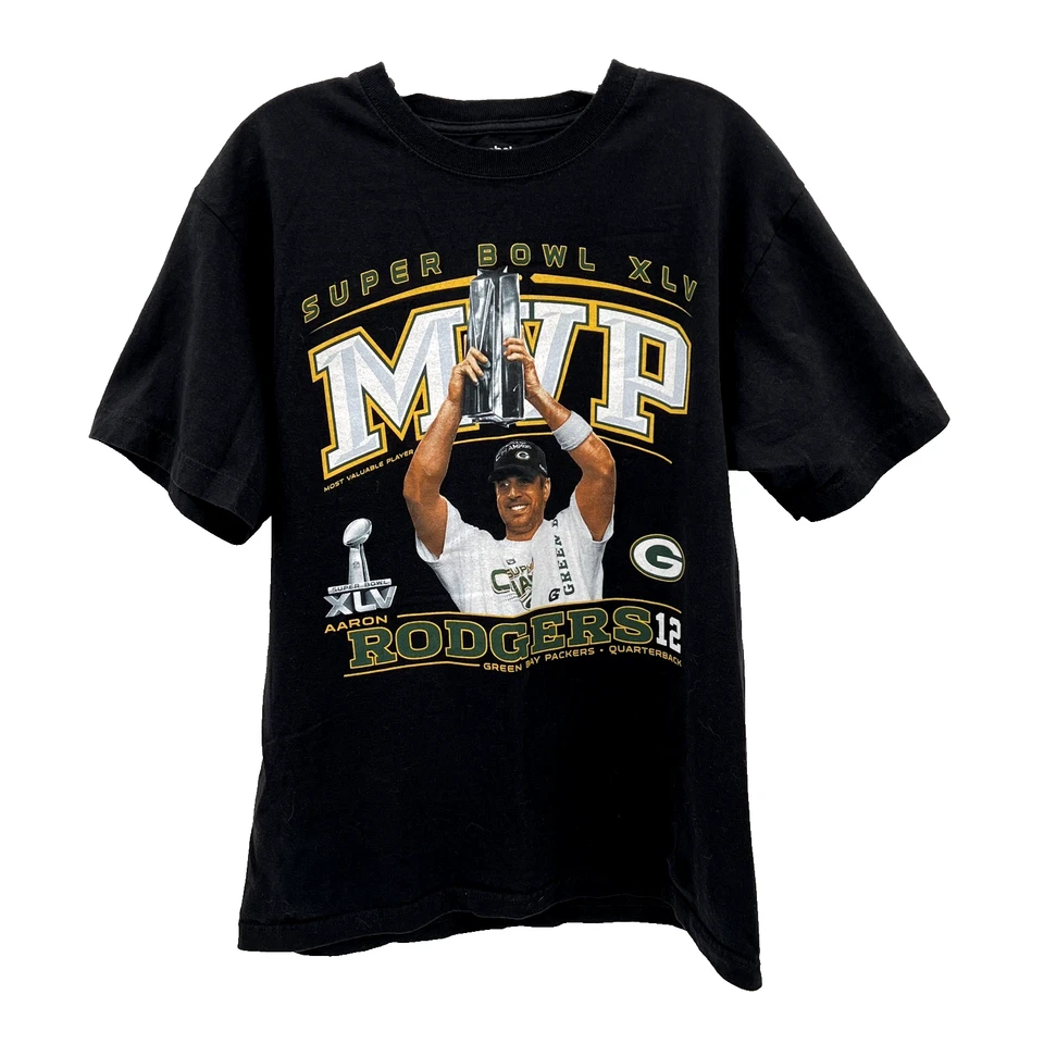 Camiseta REEBOK Adulto Talla L GREEN BAY PACKERS Aaron Rodgers Super Bowl XLV MVP Foto 2 de 4