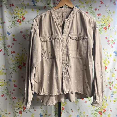 Magnolia Pearl Kelly Western Shirt One Size Embroidered Paint Distress Button