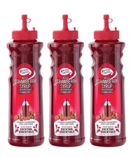 Master of Mixes Cocktail Essentials Simple Syrup Strawberry 3 Pack