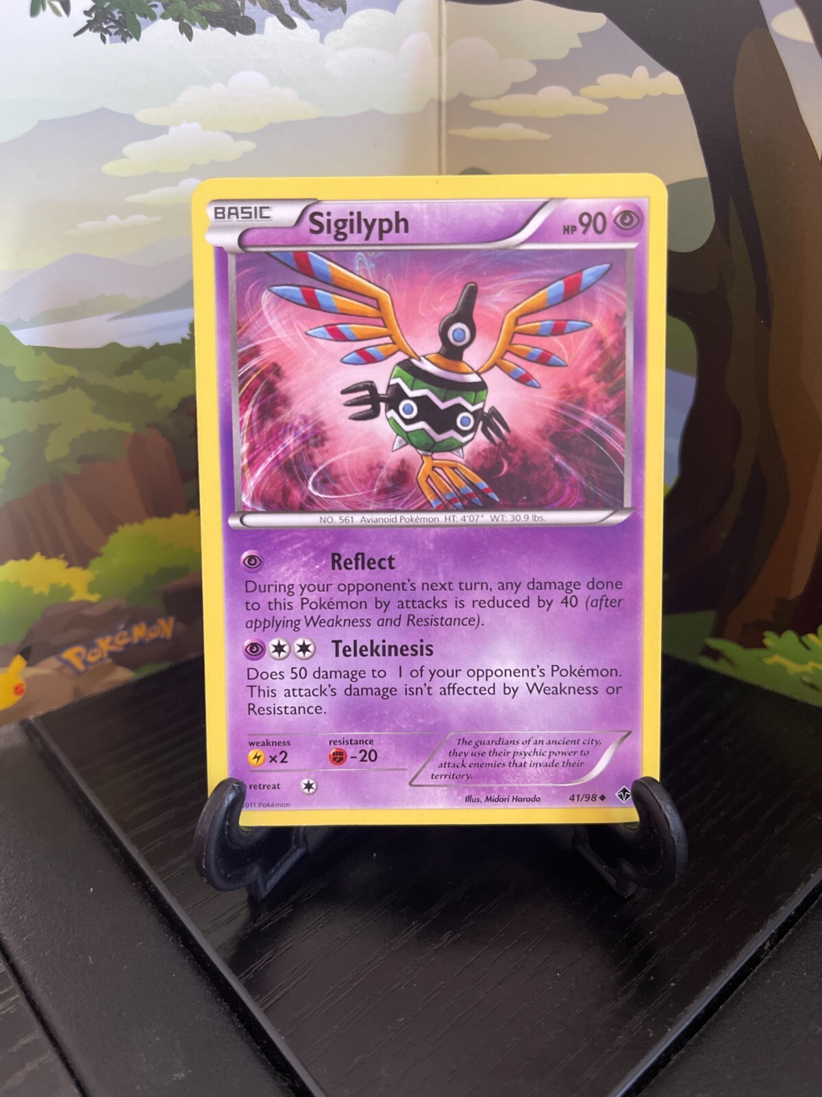 Sigilyph 41/98 - Emerging Powers - Uncommon - Pokemon Card TCG - LP
