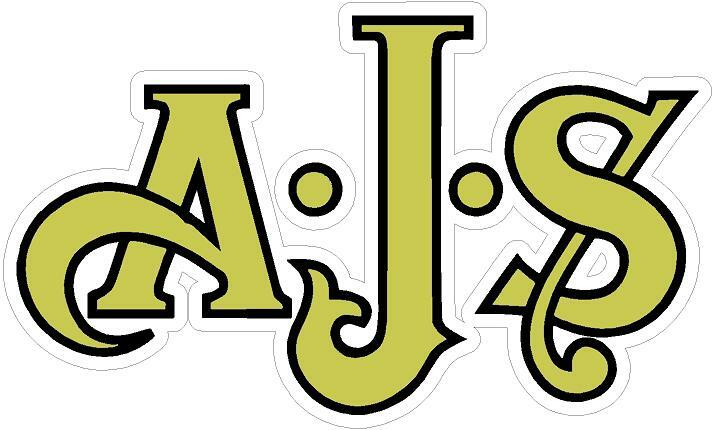 AJS Motorbike Vintage  Classic clear vinyl  Stickers  Motorcycle Decals x 2
