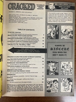 Cracked magazine vintage 1974 Weight Control