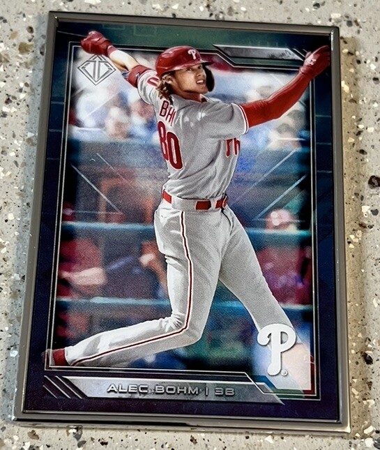 2020 Bowman Transcendent Metal Rookie /100 Alec Bohm No. 13 !