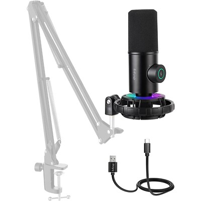 FIFINE USB Gaming Mikrofon RGB Dynamische Mikrofone Set online 