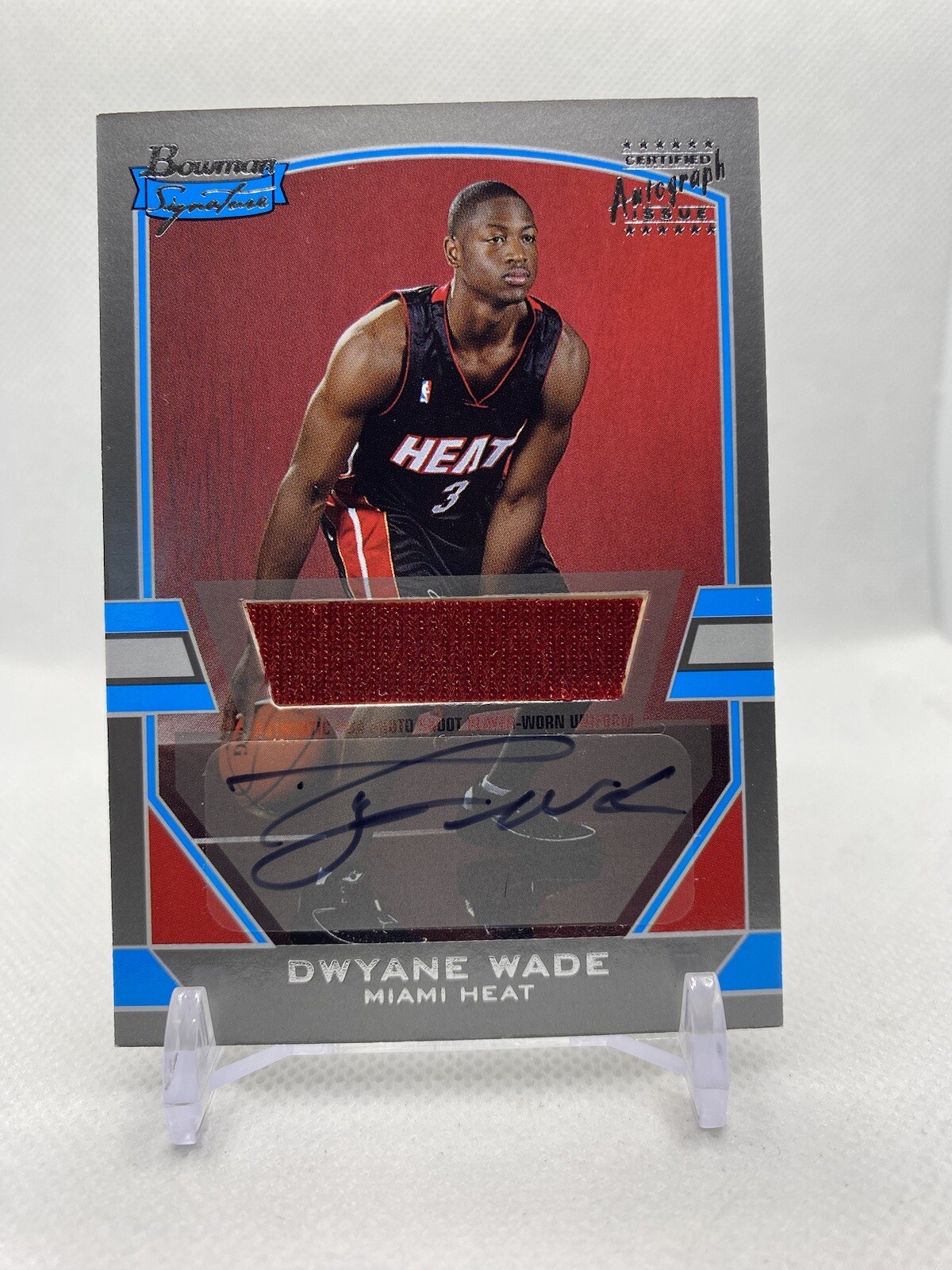 Dwyane Wade 2003 Bowman Signature Rookie Auto /249 Silver
