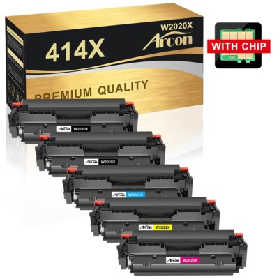 With Chip W2020A Compatible for HP 414A Toner Color Laserjet Pro MFP M454dn LOT