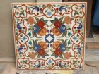 2'x2' Handicraft White Marble Table Top Dining Coffee Center Inlay pietra dura