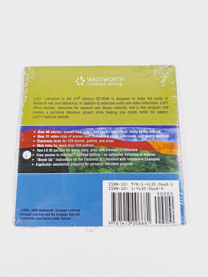 Literature In The 21st Century PC MAC CD-ROM Lit21 1.5 quizzes resources project - Image 2 of 2