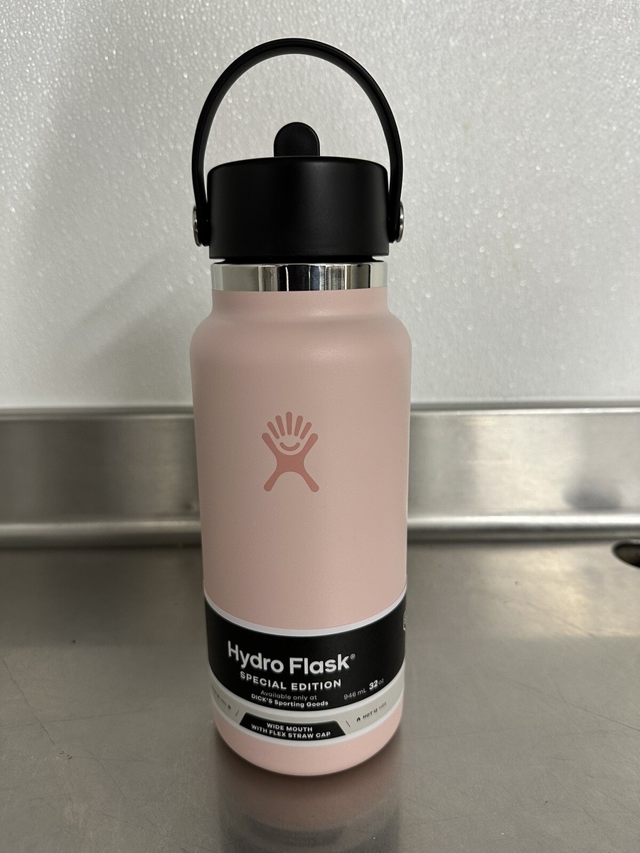 Hydro Flask Dogwood Strawberry Milk Pink 32 oz Wide Mouth Bottle