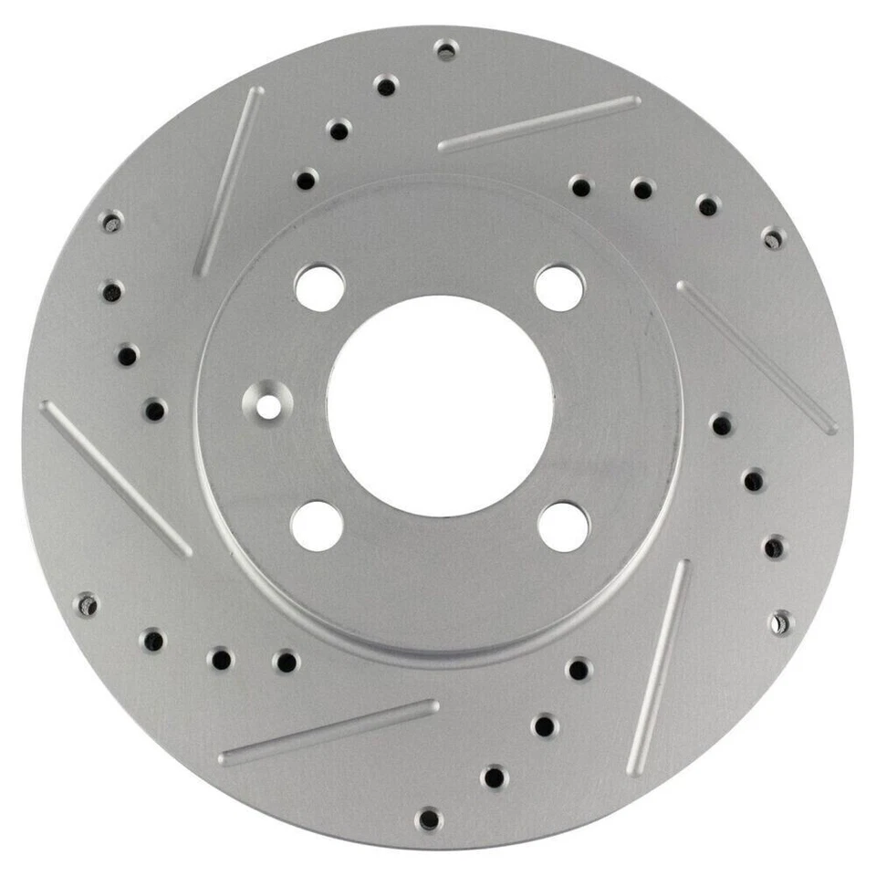 Performance Brake Rotor Drilled Slotted Front G-Coated Pair for VW - Image 4 of 4