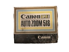 Canon Auto Zoom 518 SV Super 8 8mm Film Movie Camera With Case/Box