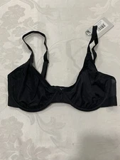 Native WOMENS Black Colored Silky Demi Bra, Size 32C