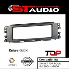 MASCHERINA AUTORADIO 1 DIN SMART FOR FOUR DAL 2004 AL 2006. ADATTATORE UN DIN. -