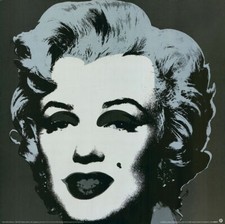 Andy Warhol Marilyn black Hochwertiger Kunstdruck auf schwerem Papier