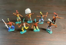 Timpo 2nd Series Indians Foot - Complete Set - Wild West - Late 1960s