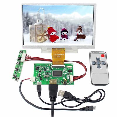 HD Board With 7'' 1024X600 IPS LCD Screen Raspberry Pi HD Input Board