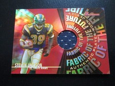 STEVEN JACKSON 2004 BOWMAN FABRIC OF THE FUTURE ROOKIE JERSEY CARD. rookie card picture