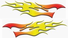 Auto Flames Vinyl Print Boat Car Truck Trailer Graphics Decals Stickers 50 Set