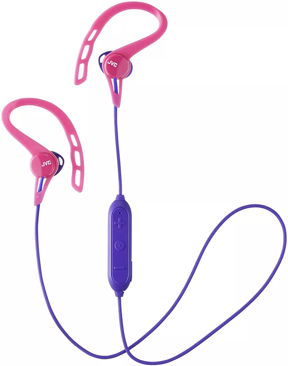 JVC Bluetooth Headphones, Wireless, Sweat Proof IPX2, Pivot Fit - Pink