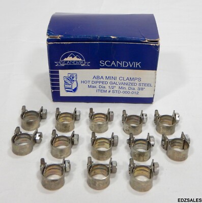 13 Scandvik ABA Mini Clamps Max Dia. 1/2'' STD-000-012
