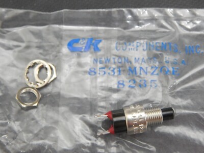C&K 8531MNZQE Switch Push Button OFF Mom SPST Round Plunger 1A 120VAC ...