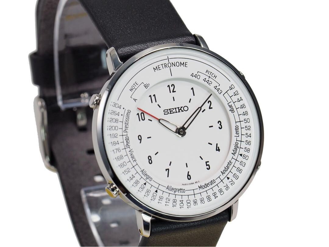 SEIKO メトロノームウォッチ ホワイト Seiko Metronome White Unisex Adult Watch - SMW006A for sale