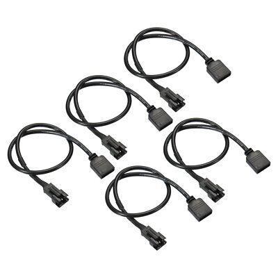 3 Pin 5V Motherboard Interface to SM3P Male Extension Cable for RGB Fans 30cm