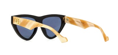 Gucci GG1333S Black With Light Brown/Blue (004) Sunglasses  display picture 3