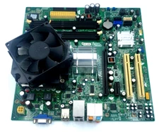 DELL 0RY007 MOTHERBOARD + 2.2 GHz INTEL CORE 2 DUO E4500 CPU SLA95 + H/S & FAN