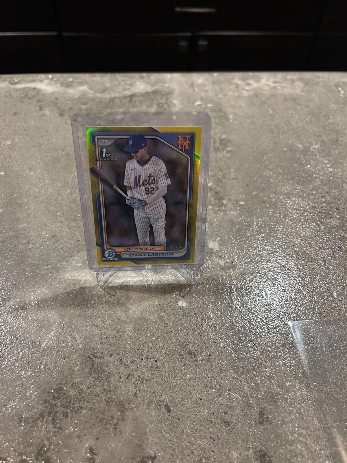 2024 Bowman Chrome Prospect Yellow Refractor Edward Lantigua 31/75 BCP-246