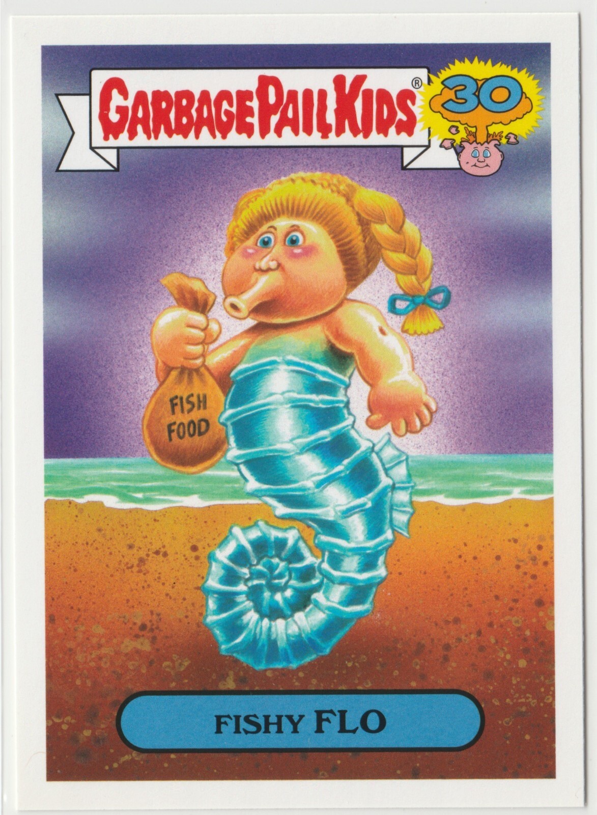 Fishy Flo Garbage Pail Kids GPK 2015 30th Anniversary Series 8b