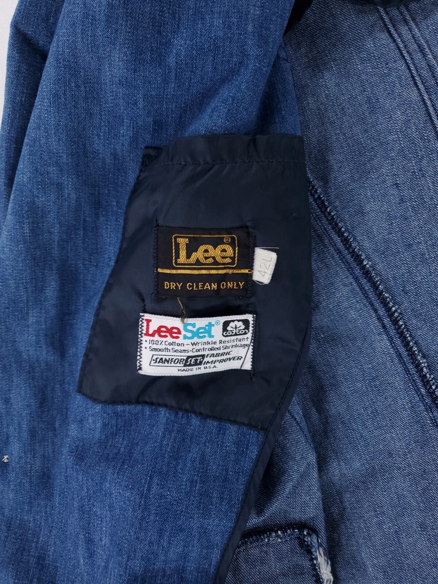 ジャケット・アウター vintage 70s made in USA lee set denim bd Vintage Kids 70s Lee Rider Sanforized Two Pocket Denim Jean