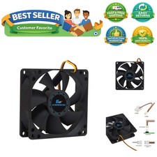 80mm Silent Fan   Quiet PC Cooling Fan for Computer Cases, CPU Coolers, Minin...