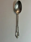 Wallace Sterling Silver Rose Point Teaspoon 6” Long 24 Grams