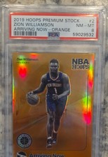 2019-20 Panini NBA Premium - Arriving Now Zion Williamson #2 Holo Orange (RC)