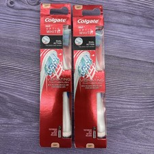 2 LOT Colgate 360 Sonic Optic White Battery Soft Toothbrush READ DESCRIPTION 