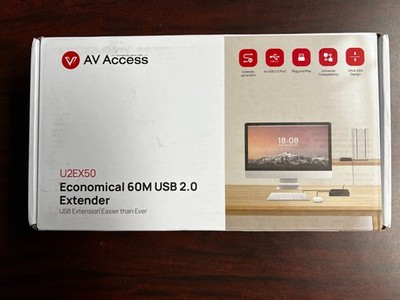 AV Access U2EX50 Economical 60M USB 2.0 Extender NEW