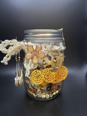 Mystery Jewelry Jar Handmade  Jewelry Mix