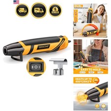 Mini Heat Gun 350W Dual Temp 500 842 Craft Hot Air Tool with Nozzle