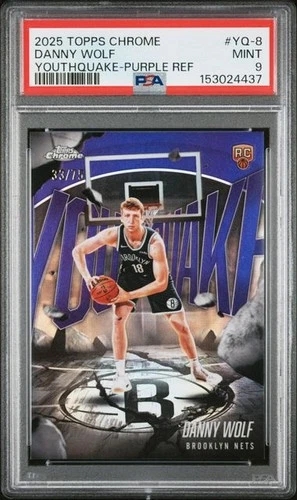 2025 Topps Chrome Danny Wolf Base (PSA 9)