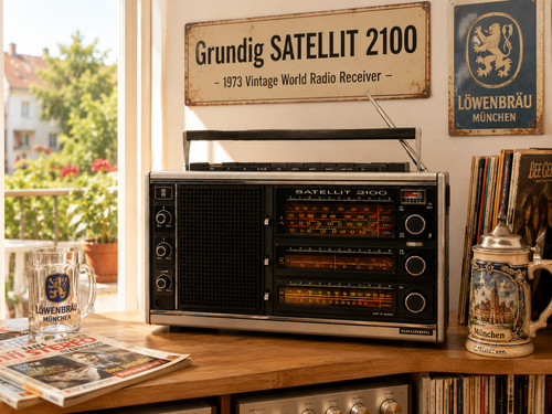 GRUNDIG SATELLIT 2100 πRaReπ Vintage Radio World Band Receiver