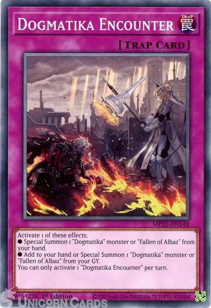 MP21-EN148 Dogmatika Encounter Common 1st Edition Mint YuGiOh Card