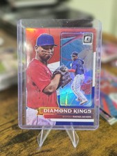 2022 Donruss Optic Diamond Kings Red White & Blue Prizm /199 Rafael Devers #2