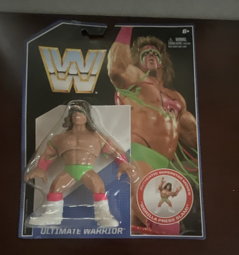 2016 WWE Mattel Retro Series 1 Ultimate Warrior wi...