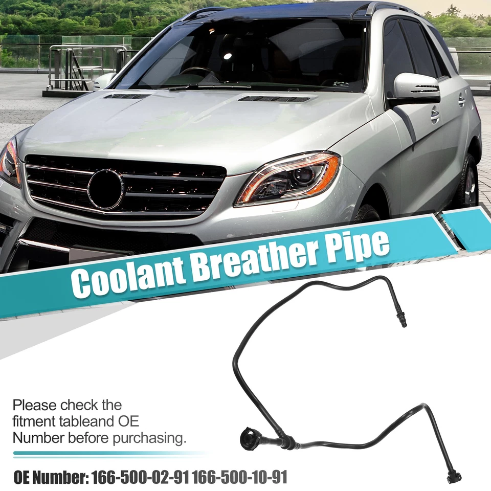 Manguera de desbordamiento del radiador del refrigerante del motor para Mercedes-Benz GL450 GL63 1665001091 Foto 2 de 4