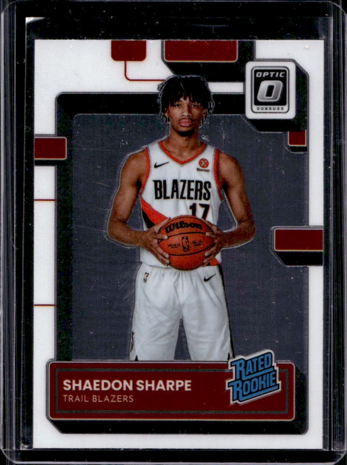 2022-23 Panini Donruss Optic Shaedon Sharpe RC Rated Rookie #249 Trail Blazers