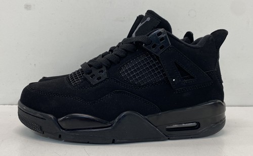 Nike Air Jordan 4 Retro Black Cat GS 2023 Basketball Sneakers Size 7