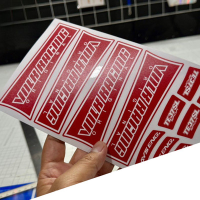 12Pcs JDM Red RAYS VOLK Racing TE37SL Wheel Rims Sticker Decals Drift