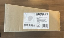 Bogen MB8TSLVR 8" 4-watt Wall Speaker, Metal Box, Slanted, Volume Control new 