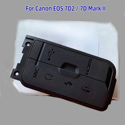 Camera Side Shell USB HDMI Rubber Cover Fit For Canon EOS 7D2 7D Mark II